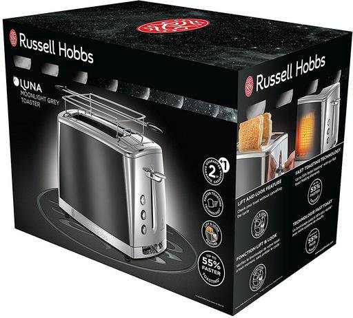 Тостер Russell Hobbs 23221-56 серый, черный купить,38990