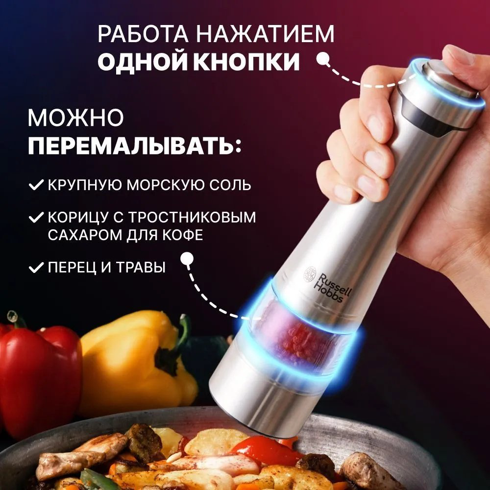 Мельница Russell Hobbs 23460-56, нержавеющая сталь купить,29990
