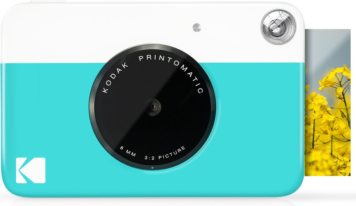 Фотокамера моментальной печати Kodak Printomatic голубой + фотобумага 2х3 Kodak ZINK 20 шт купить,NaN