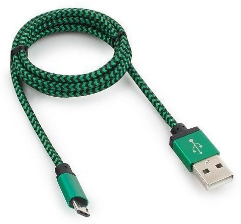 Кабель Cablexpert USB 2.0 (M), micro-USB 2.0 (M) зеленый