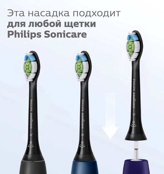 Насадка Philips HX6062/13 звуковая 2 шт купить,NaN