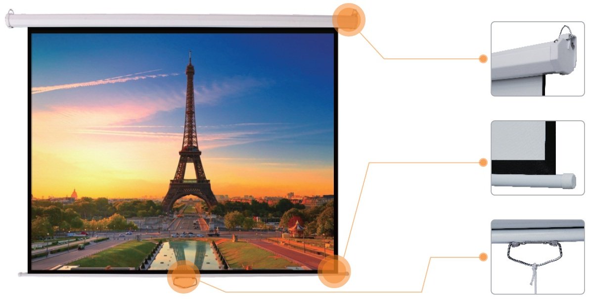 Экран настенный Mr.Pixel Eco MAGNASBB112V2 80"x80" (2,03x2,03) White