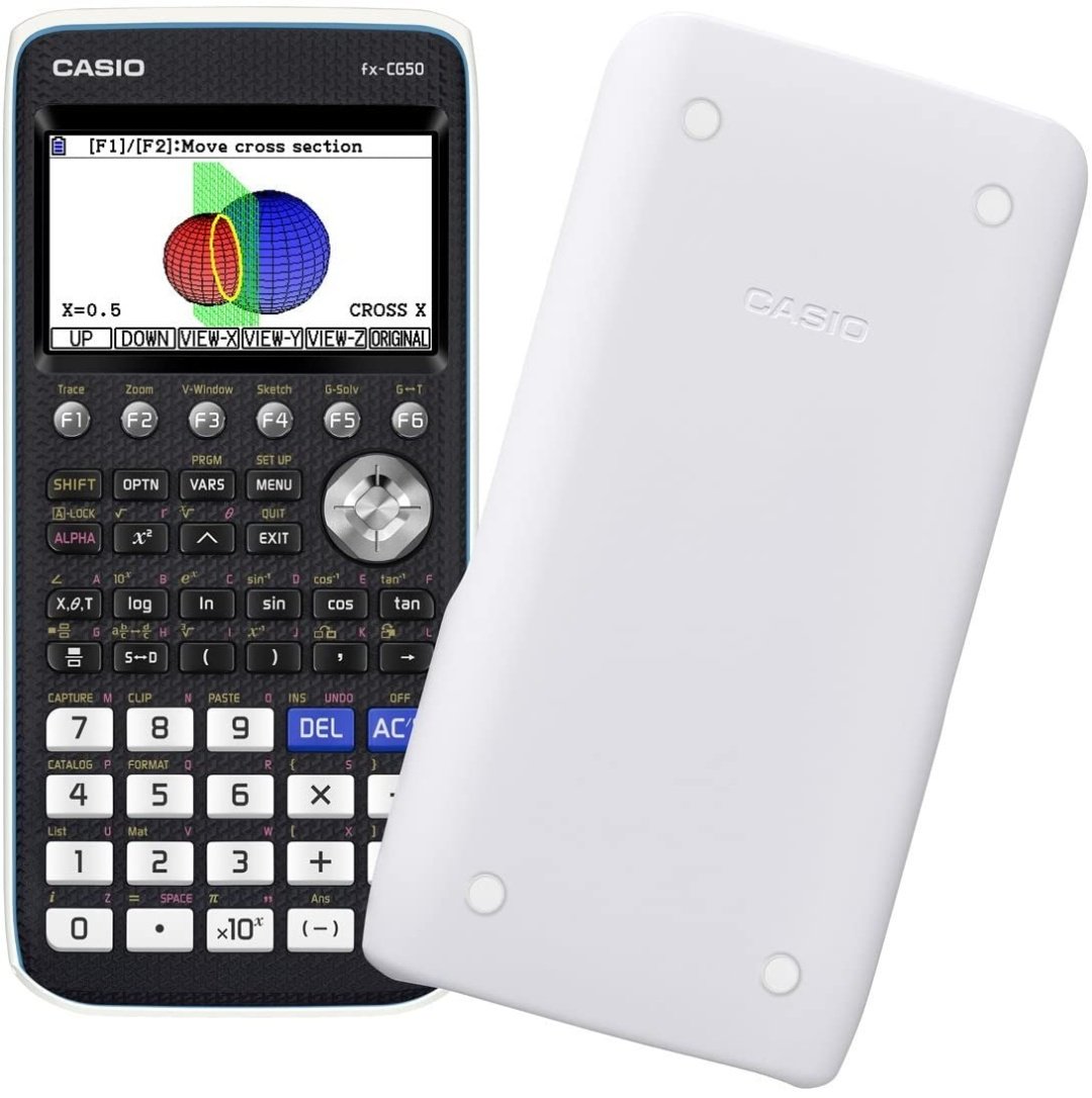 CASIO FX-CG50-W-EH, 10&#43;2-разрядный, белый, черный купить,0