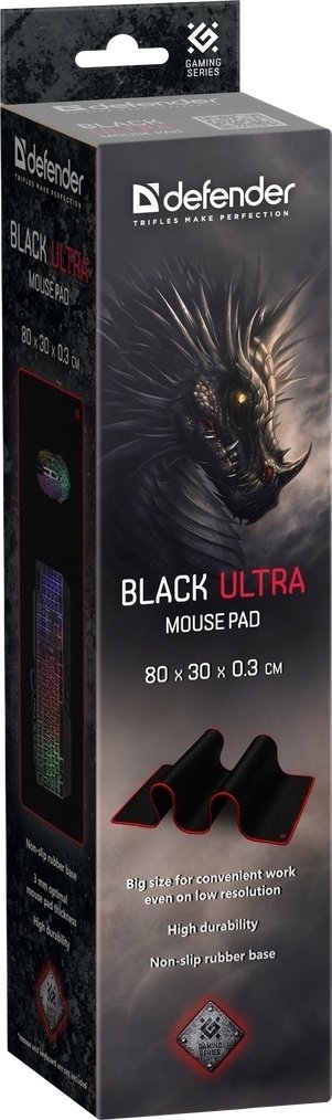 Коврик для мыши Defender Black Ultra купить,0