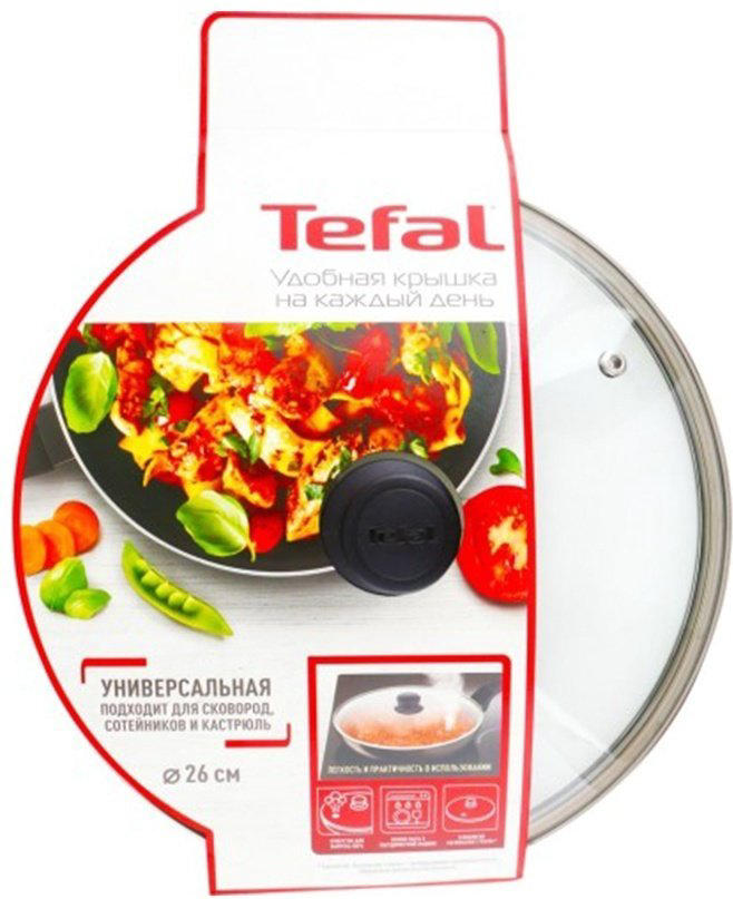 Крышка Tefal 26 см, стекло купить,NaN