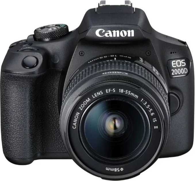 Фотокамера Canon EOS 2000D kit EF-s 18-55mm f/3.5-5.6 III черный