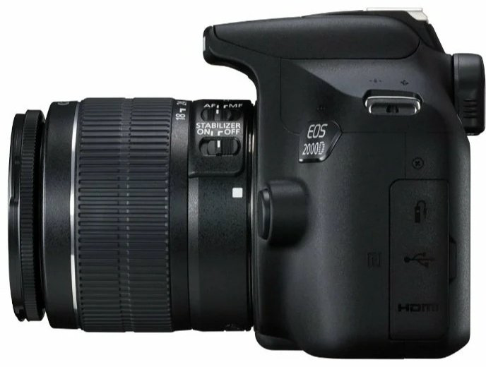 Фотокамера Canon EOS 2000D kit EF-s 18-55mm f/3.5-5.6 III черный купить,340918