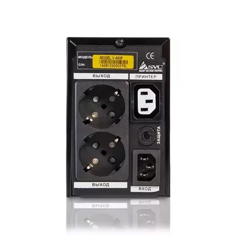 Блок бесперебойного питания UPS SVC 600VA/F Black - ForteMarket Блок бесперебойного питания UPS SVC 600VA/F Black купить,0