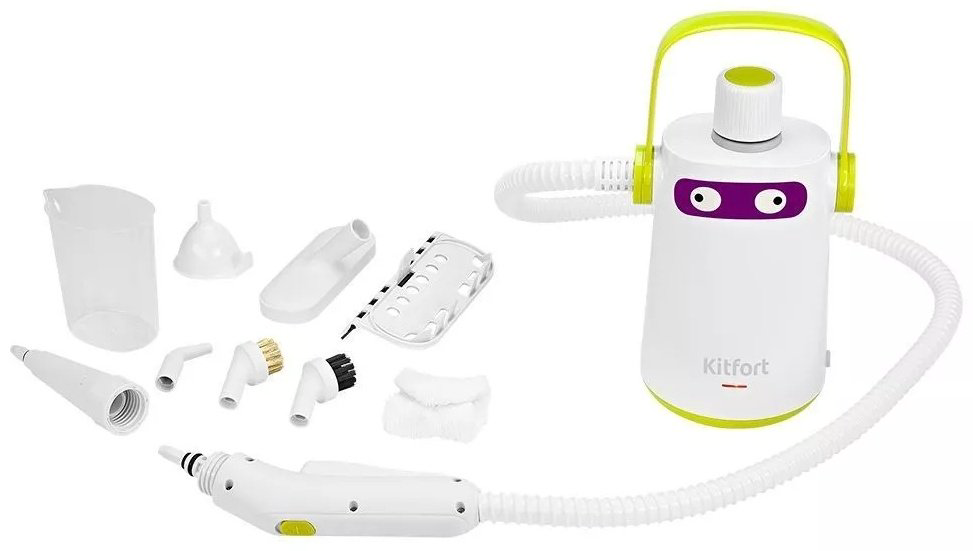 Пароочиститель Kitfort KT-9109-2 белый, зеленый купить,NaN