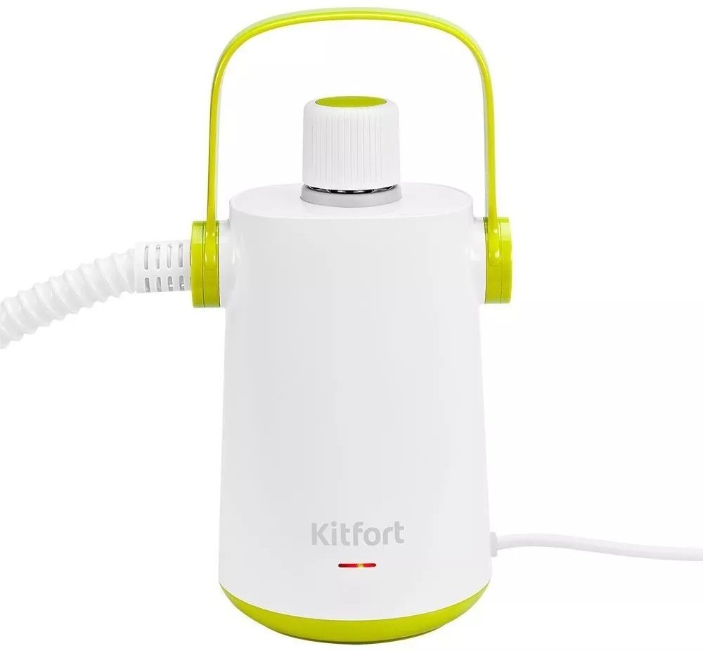 Пароочиститель Kitfort KT-9109-2 белый, зеленый - ForteMarket Пароочиститель Kitfort KT-9109-2 белый, зеленый купить,0