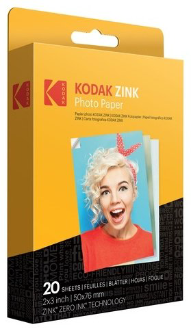 Фотокамера моментальной печати Kodak Printomatic черный + фотобумага 2х3 Kodak ZINK 20 шт купить,NaN
