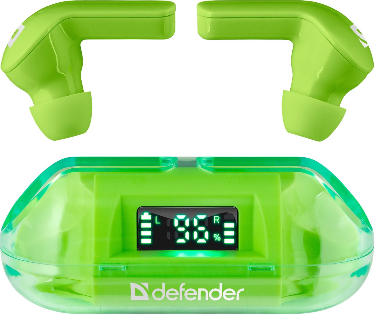Наушники Defender Twins 916 Green зеленый купить,0