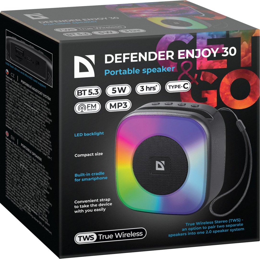 Портативная колонка Defender Enjoy 30 черный купить,0