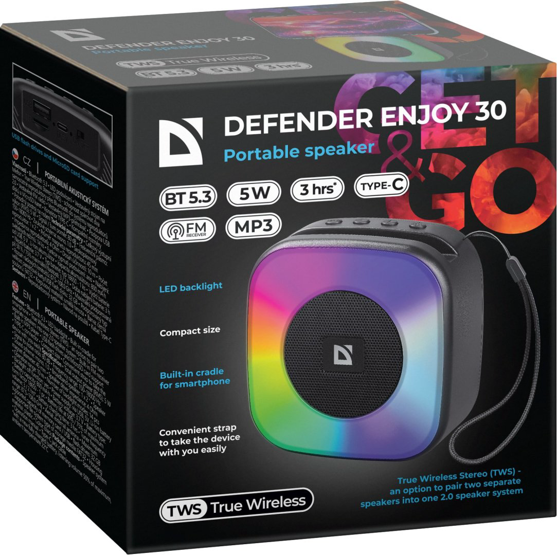 Портативная колонка Defender Enjoy 30 черный - ForteMarket Портативная колонка Defender Enjoy 30 черный купить,3920