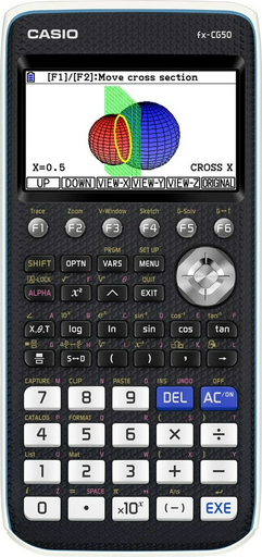 CASIO FX-CG50-W-EH, 10+2-разрядный, белый, черный