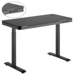Стол компьютерный Eco Estelar Gravity, 118х60x120 см, черный