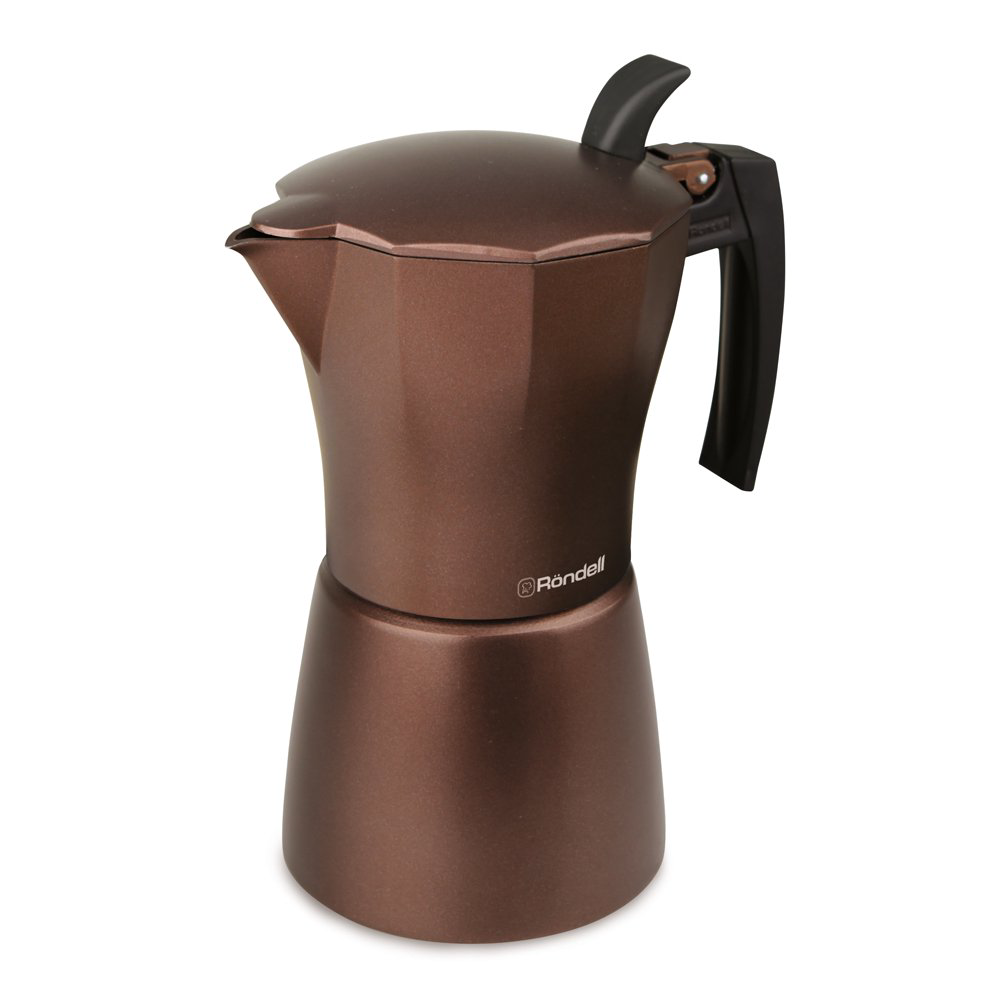 Кофеварка-гейзер Rondell Kortado RDA-399 коричневая купить,NaN