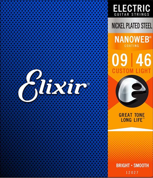 Комплект струн для электрогитары Elixir 12027 Light 09-46 6 шт