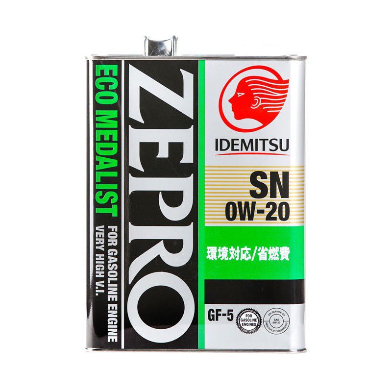 Моторное масло Idemitsu Zepro Eco Medalist 0W20 4л купить,NaN