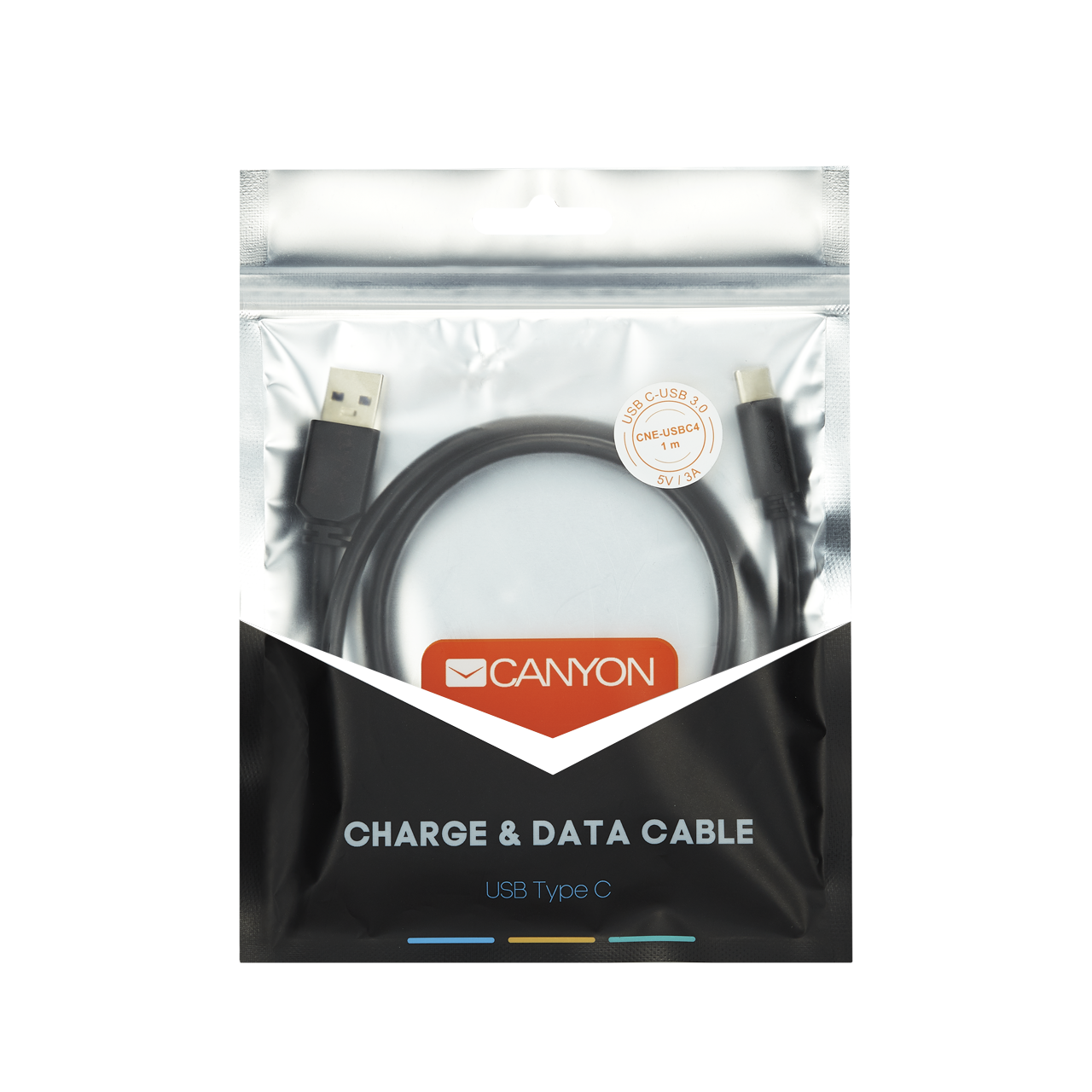 Кабель Canyon CNE-USBC4B 1м черный
