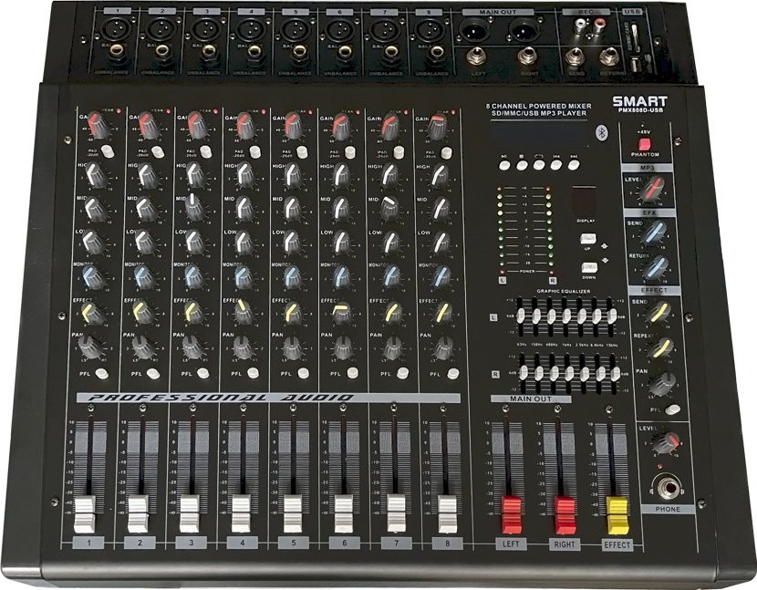 Микшерный пульт Smart PMX808D-USB черный