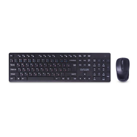 Клавиатура+мышь Delux DLD-1505OGB черная