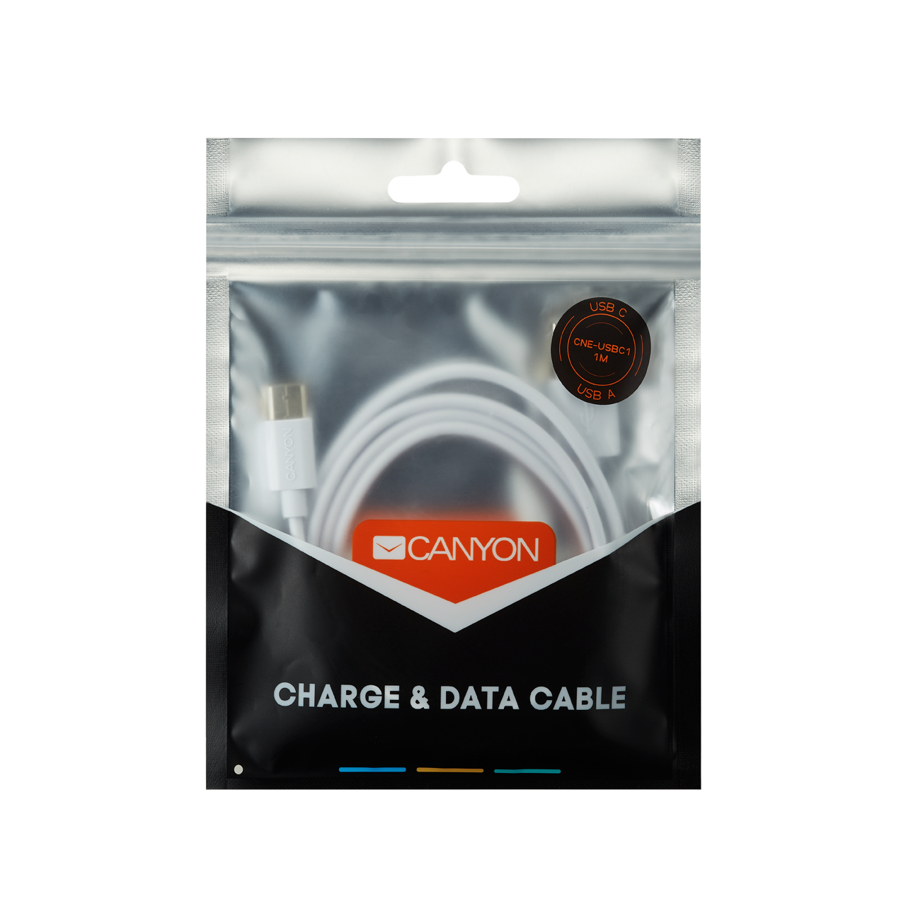 Кабель Canyon CNE-USBC1W 1м белый купить,NaN