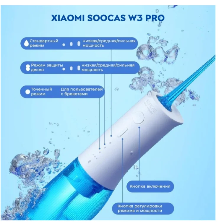Ирригатор Soocas W3 Pro белый купить,NaN