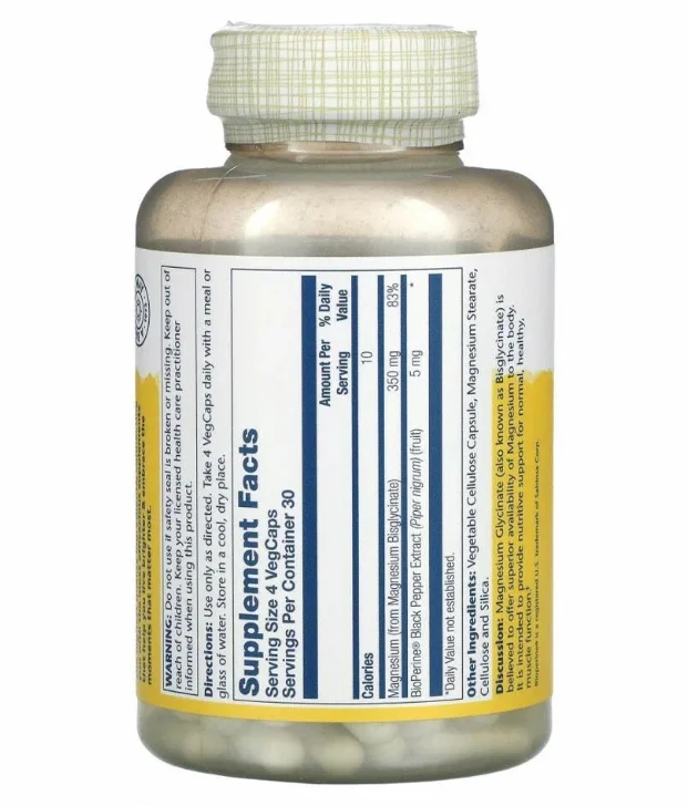Solaray Magnesium Glycinate 350 мг 240 капсул купить,NaN
