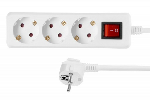 Сетевой фильтр 2Е 3XSCHUKO 1.8м белый