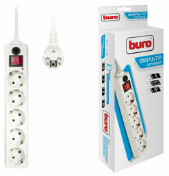 Сетевой фильтр Buro 500SH-10-W 10м белый
