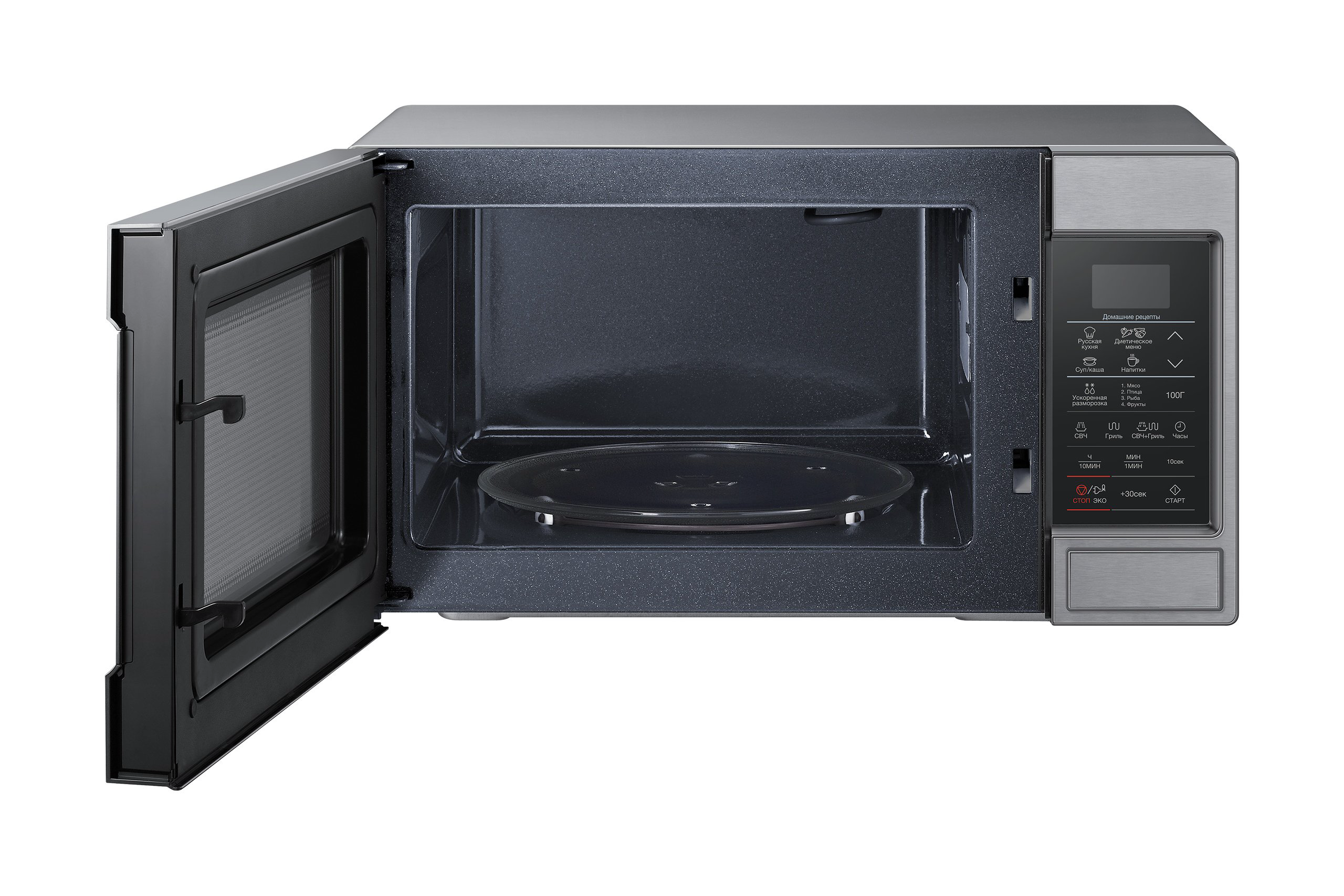 Микроволновая печь Samsung GE83MRTS BW серебристый купить,NaN