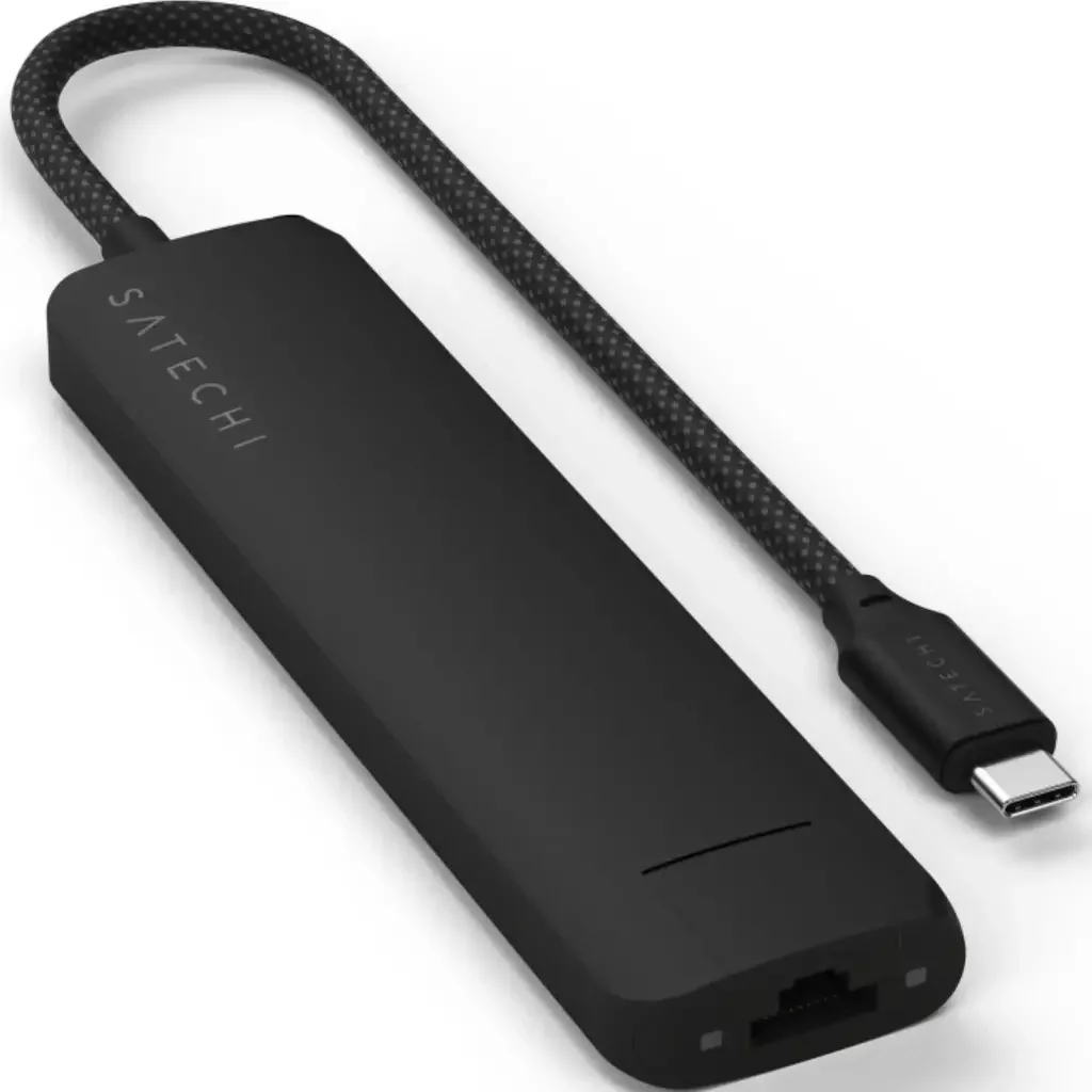 Адаптер Satechi 7-in-1 USB-C Slim Multiport with Ethernet Black