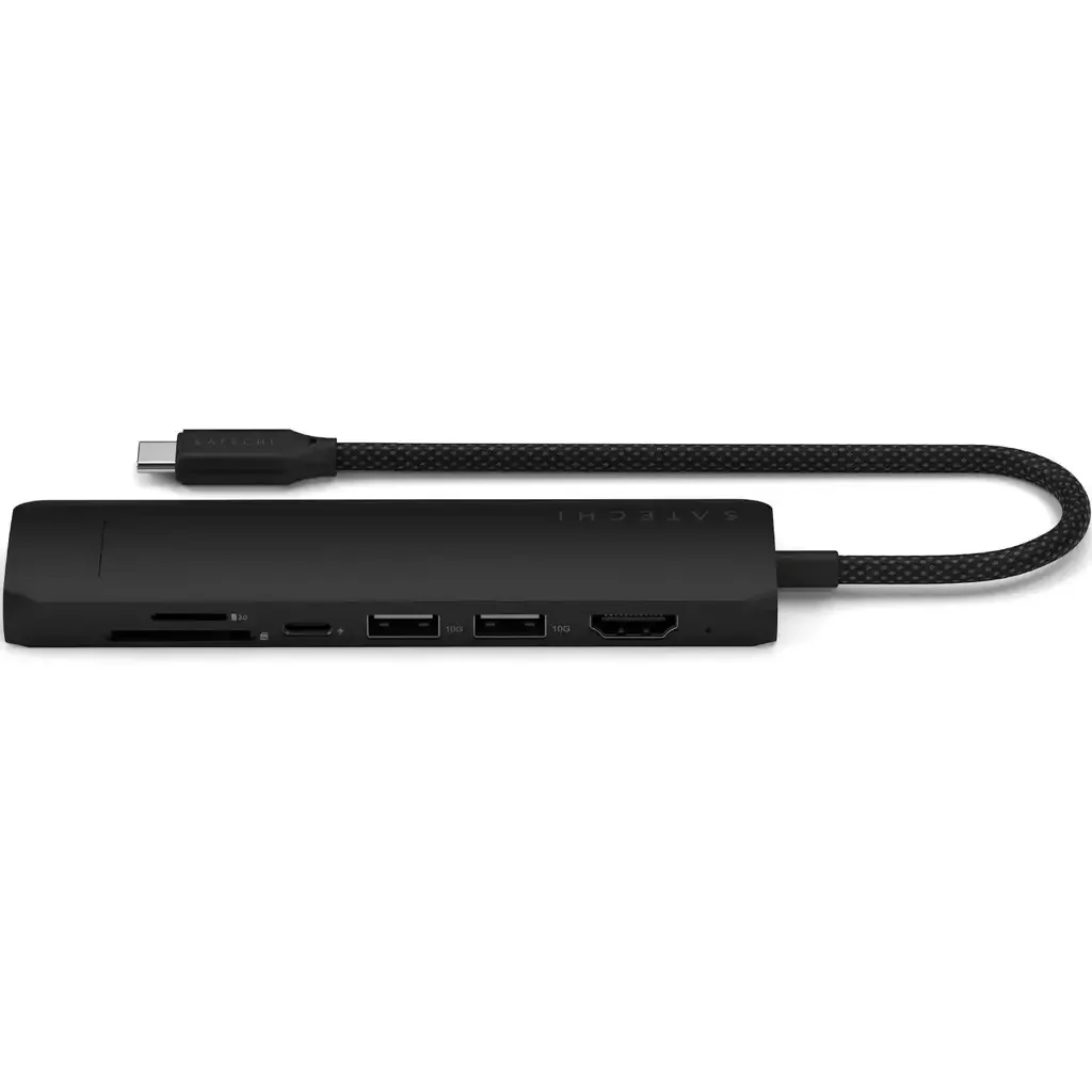 Адаптер Satechi 7-in-1 USB-C Slim Multiport with Ethernet Black