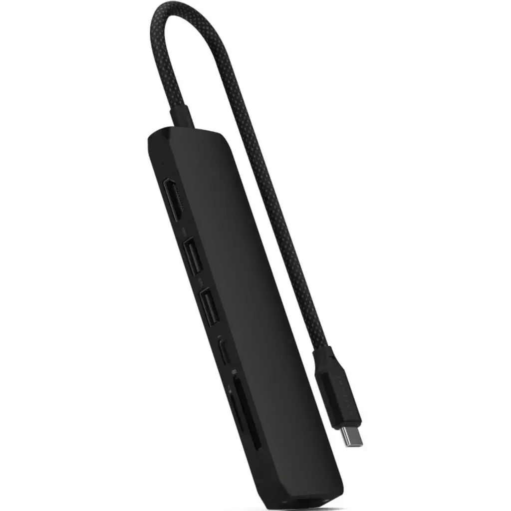 Адаптер Satechi 7-in-1 USB-C Slim Multiport with Ethernet Black