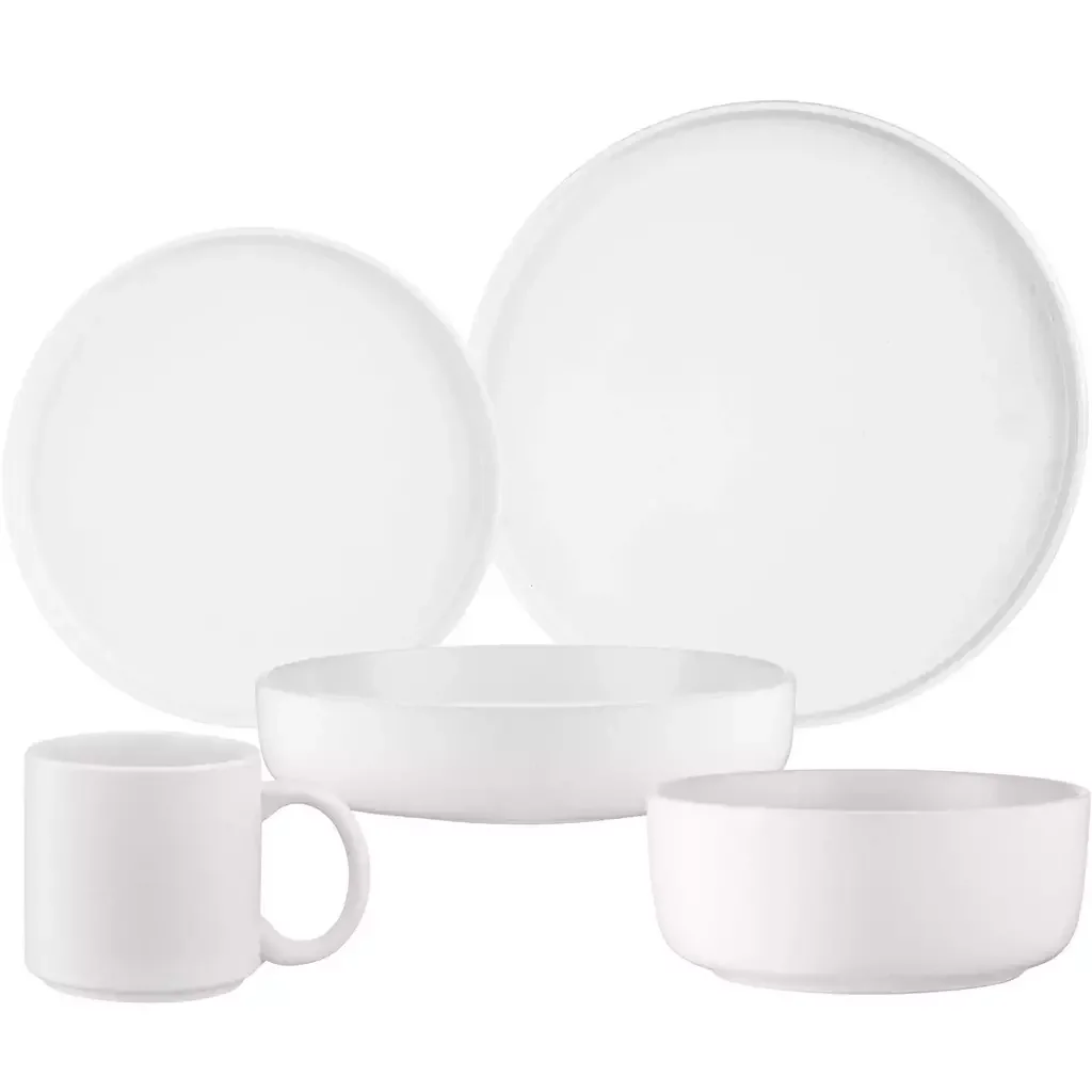 Столовый сервиз ARDESTO Trento серый 56 в 1 White