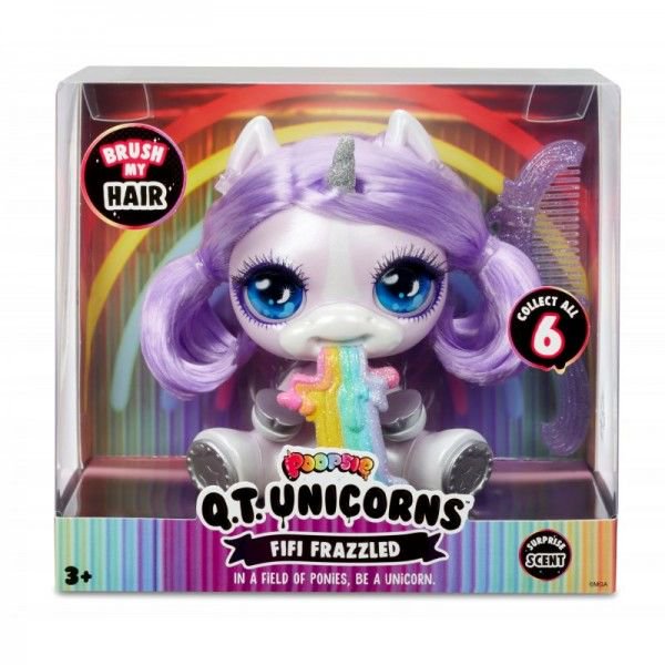 Фигурка Poopsie Fifi Frazzled Единорог с волосами фиолетовая купить,NaN