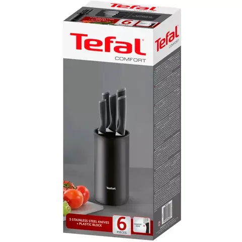 Набор ножей TEFAL K2216S74 Comfort Black купить,28990