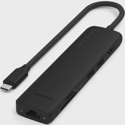 Адаптер Satechi 7-in-1 USB-C Slim Multiport with Ethernet Black