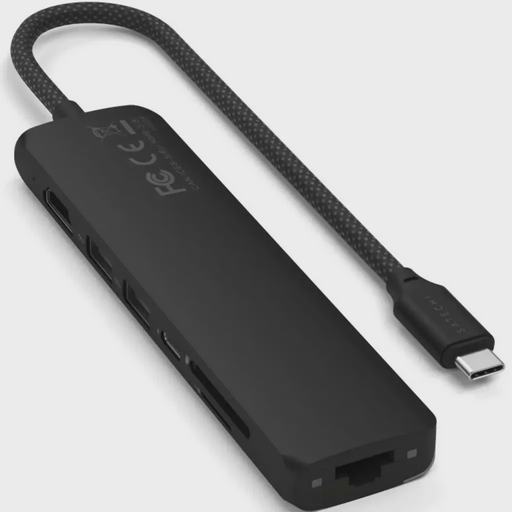 Адаптер Satechi 7-in-1 USB-C Slim Multiport with Ethernet Black