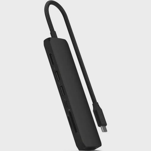Адаптер Satechi 7-in-1 USB-C Slim Multiport with Ethernet Black