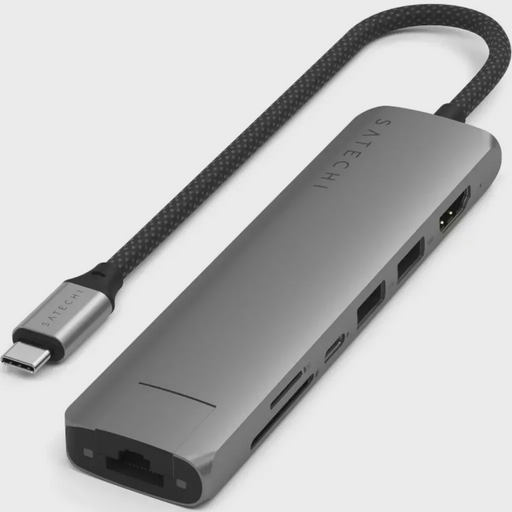 Адаптер Satechi 7-in-1 USB-C Slim Multiport with Ethernet Space Grey