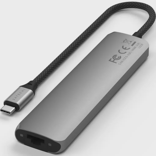 Адаптер Satechi 7-in-1 USB-C Slim Multiport with Ethernet Space Grey