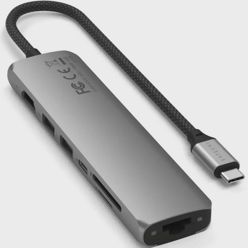 Адаптер Satechi 7-in-1 USB-C Slim Multiport with Ethernet Space Grey