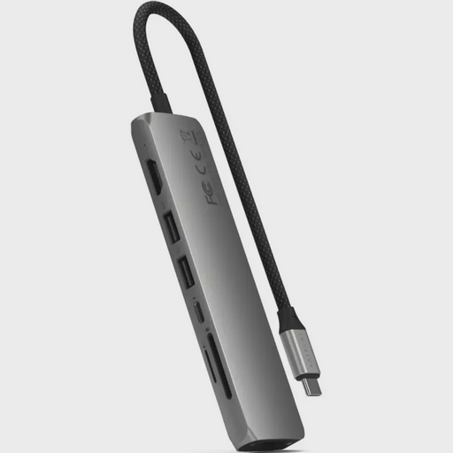Адаптер Satechi 7-in-1 USB-C Slim Multiport with Ethernet Space Grey