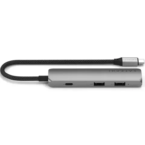 Адаптер Satechi 4-in-1 USB-C Slim Multiport 4K Space Grey