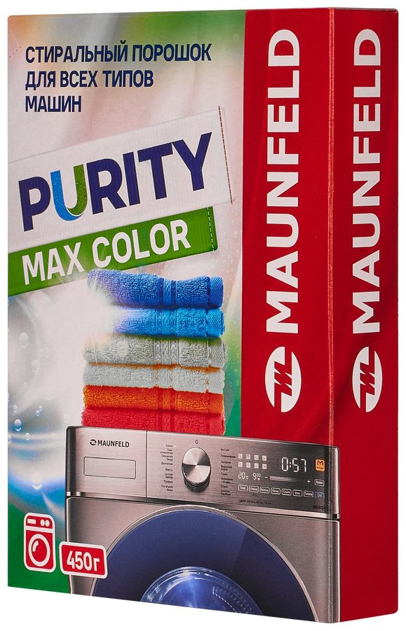 Стиральный порошок MAUNFELD Purity Max Color Automat MWP450CA 0.45 кг - ForteMarket Стиральный порошок MAUNFELD Purity Max Color Automat MWP450CA 0.45 кг купить,NaN