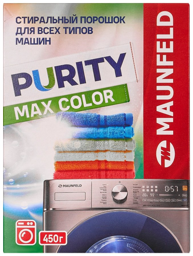 Стиральный порошок MAUNFELD Purity Max Color Automat MWP450CA 0.45 кг - ForteMarket Стиральный порошок MAUNFELD Purity Max Color Automat MWP450CA 0.45 кг купить,NaN