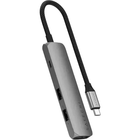 Адаптер Satechi 4-in-1 USB-C Slim Multiport 4K Space Grey