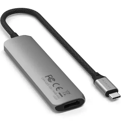 Адаптер Satechi 4-in-1 USB-C Slim Multiport 4K Space Grey
